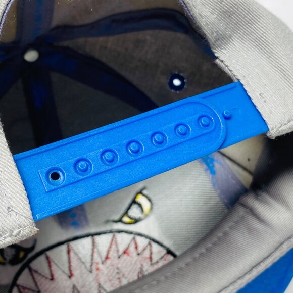 City Hunter USA Hat Gray & Blue Shark Adjustable Snapback Trucker Cap - Picture 5 of 11